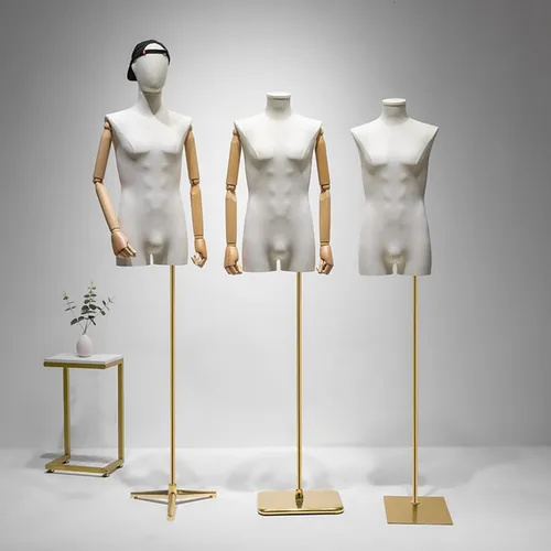 Miniatura 6 de Forma de vestido masculino, maniquí de altura ajustable para hombre, cuerpo completo con abdominales, maniquíes de hombre, torso con soporte, sin