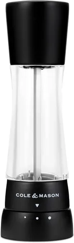 Miniatura 26 de Cole & Mason H332293 Derwent Black Wood Salt and Pepper Mills, Gourmet Precision+, Ajuste de Molienda, Haya Teñida/Acrílico, 190 mm, Juego