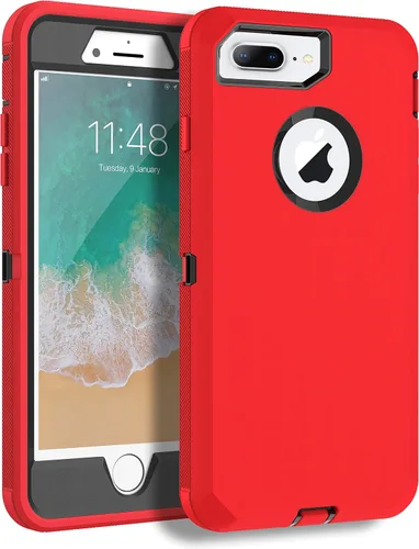 Miniatura 12 de Mgx Funda resistente para iPhone 8 Plus [protector de pantalla integrado] y funda de defensa de triple capa a prueba de golpes a prueba de caídas