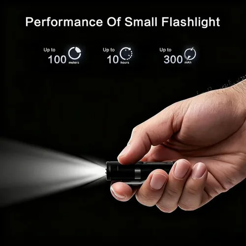 Miniatura 5 de Linterna EDC Recargable de Bolsillo: Luz de Llavero Mini de 500 Lúmenes con Encendedor de Fuego y Rompeventanas, 3 Luces Laterales