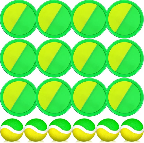 Miniatura 13 de Charniol Juguetes para niños, juego de lanzar y atrapar, juego de playa, juegos deportivos de pelota al aire libre, juguetes de nailon para niños