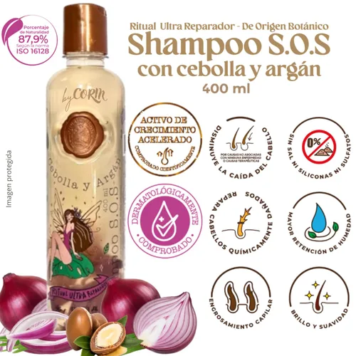 Miniatura 2 de KIT 5 Crecimiento Acelerado y Ultra Reparador S.O.S: Champú de Cebolla, Mascarilla para el Cabello, Acondicionador Intensivo PLEX, DUO