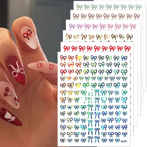 Miniatura 10 de 7 hojas de calcomanías de uñas del día de San Patricio para arte de uñas, calcomanías autoadhesivas 3D de trébol verde, diseño de uñas irlandesas
