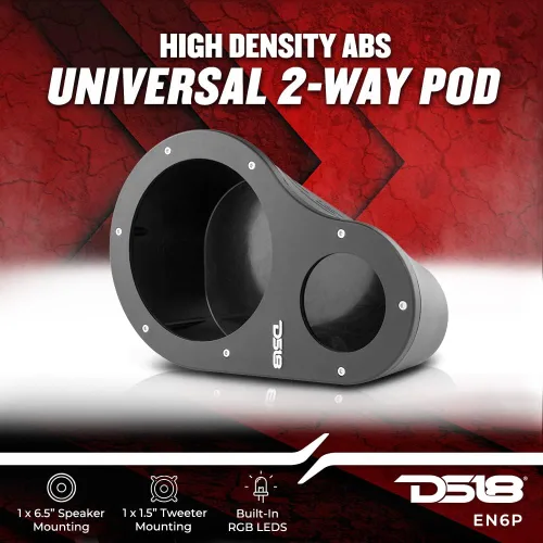 Miniatura 3 de DS18 Hydro EN6P - Altavoces universales de alta densidad para abdominales, de 2 vías, 1 x 6.5 y 1 tweeters de 1.5, para todos los elementos