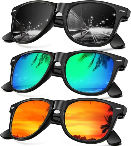 Miniatura 21 de KALIYADI - Gafas de sol polarizadas para hombres y mujeres unisex, marco semirretráctil, estilo retro, para conducir, con bloqueo UV