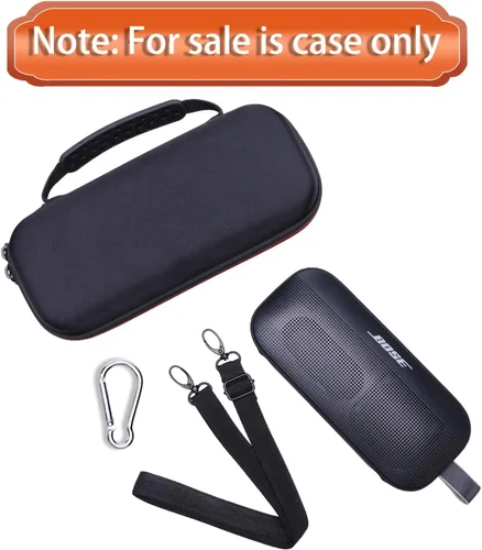Miniatura 7 de LTGEM - Funda rígida compatible con Bose SoundLink Flex 2ª generación/SoundLink Flex altavoz portátil Bluetooth, negro (solo funda)