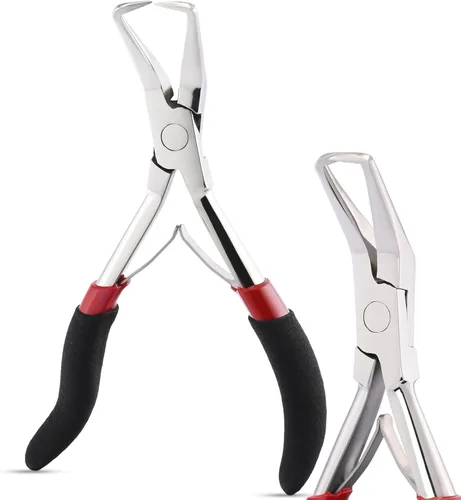 Herramientas profesionales para extensiones de cabello, alicates para microenlaces y cuentas, removedor de microanillos, abridor de cuentas de 5.5