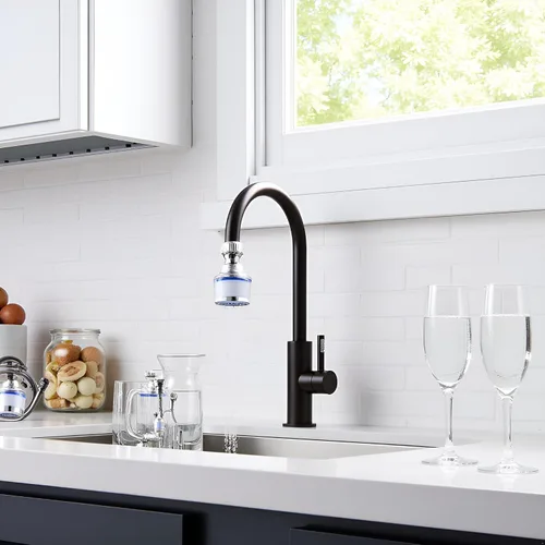 Miniatura 3 de Grifo de agua con filtro de fregadero, filtro de agua transparente giratorio de 360 grados que elimina el cloro, el flúor, los metales pesados