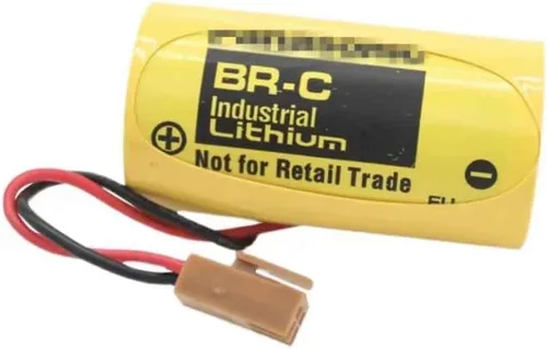 Miniatura 3 de BALOLO (8-Pack) BR-C 5000mAh 3.0V Non-Rechargeable Lithium PLC Battery for A02B-0120-K106/A98L-0031-0007/BR26500 with Brown Plug