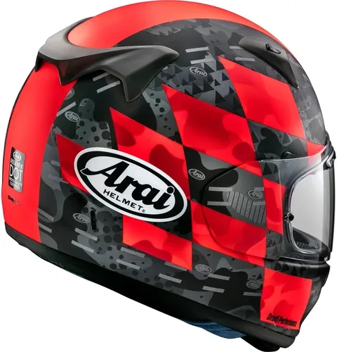 Miniatura 2 de Arai Regent-X Patch - Casco de motocicleta para adulto, rojo mate, talla XL