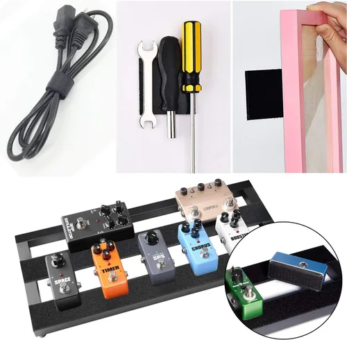 Miniatura 6 de STAY GENT Tiras con cinta autoadhesiva de gancho y bucle, cierre de tela de nailon para cojines de sofá, pedal de guitarra, gestión de cables