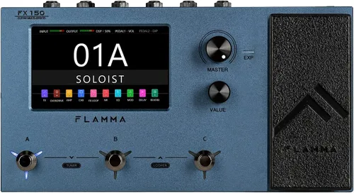 Miniatura 9 de FLAMMA FX150B - Pedal multiefectos con alimentación por batería para guitarra eléctrica con modelado de amplificador, simulación de gabinete