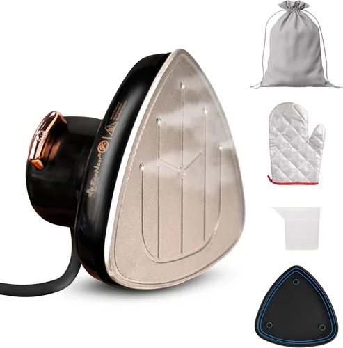 EcoNour Mini plancha de vapor para ropa, plancha de viaje con vapor, vaporizador de plancha portátil, plancha compacta para costura, acolchado y