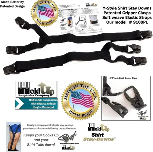 Miniatura 21 de La camisa de vestir Hold-Ups® Stay-downs se mantiene con clips antideslizantes patentados en Estados Unidos
