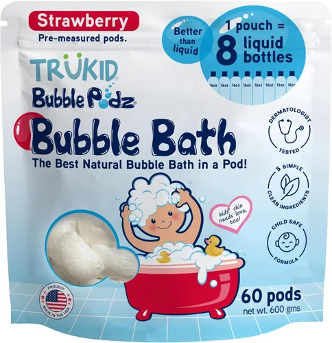 Miniatura 31 de TruKid Bubble Podz - Baño de burbujas para niños, niños pequeños y bebés, bomba de baño suave y refrescante sin lágrimas para piel sensible