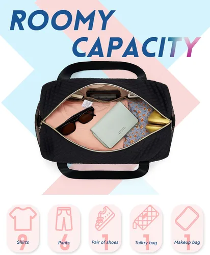 Miniatura 3 de BAGSMART Bolsa de viaje ABAC, Negro-3 piezas, Bolsa de viaje