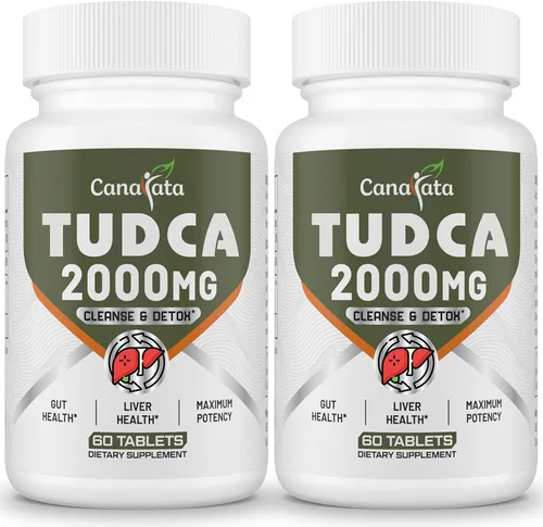 TUDCA - Suplementos hepáticos de 2000 mg – Sales biliares fuertes que apoyan la desintoxicación y limpieza del hígado – Fórmula de salud del hígado