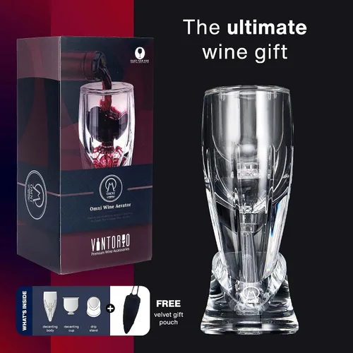Miniatura 4 de Vintorio, aireador de vino Omni, decantador de primer nivel, el mejor regalo para los amantes del vino
