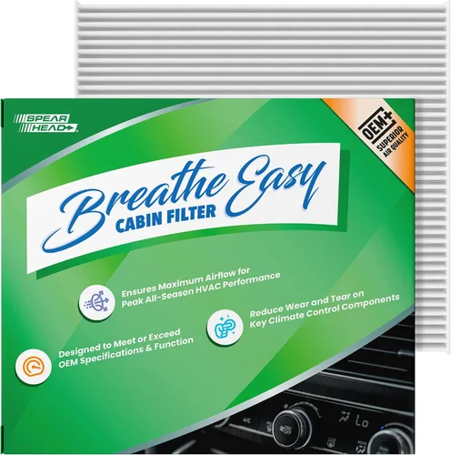 Miniatura 53 de Spearhead OEM+ Filtro de aire de cabina Particulate Breathe Easy Compatible con 2015-17 Chrysler 200, 2014-18 Cherokee como OEM Proporciona