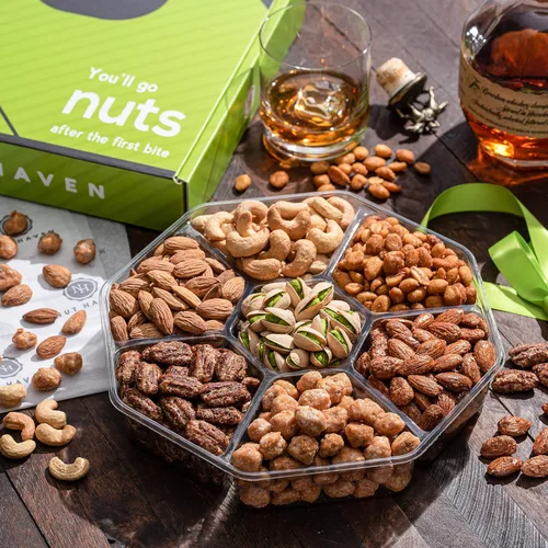 Miniatura 2 de Cesta de regalo de nueces navideñas - Verde