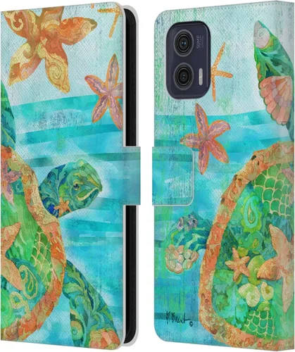 Miniatura 10 de Head Case Designs Officially Licensed Paul Brent Agate Mermaid Coastal Leather Book Wallet Case Cover Compatible with Motorola Moto G73 5G