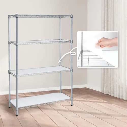 Miniatura 11 de CAPHAUS NSF - Estantería ajustable de alambre de metal con forros, estantería de almacenamiento de cocina, estantería de almacenamiento de acero