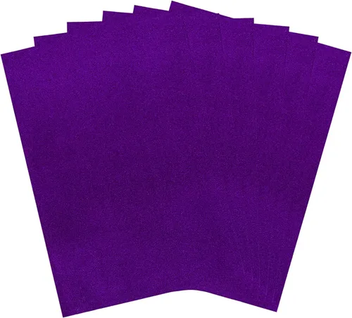 Miniatura 8 de Mega Crafts 6 hojas metálicas de espuma EVA de 16 x 24 pulgadas, papeles con purpurina azul brillante con parte trasera adhesiva, álbumes