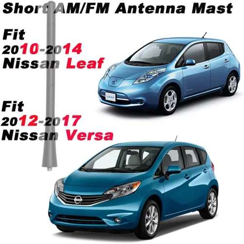 Miniatura 4 de Mástil de antena de radio de 7 pulgadas compatible con modelos Nissan Mitsubishi Infiniti Select, reemplazo directo, antena de techo corto, goma