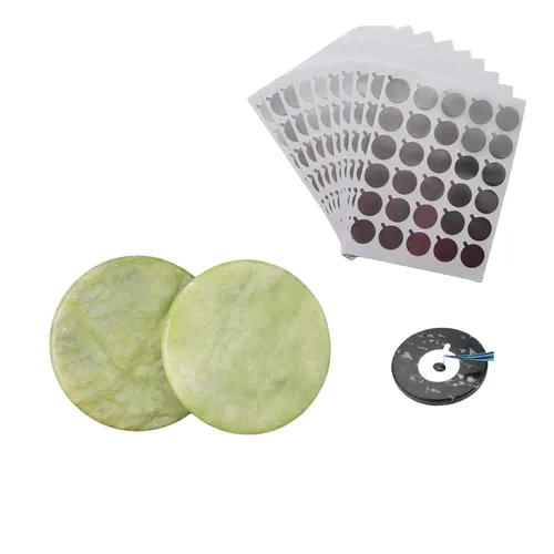 Miniatura 9 de Extensión de pestañas Jade Stone Round Injted Lash Adhesivo Palet Pegamento Palet para Mujeres Rosa (1 piezas)