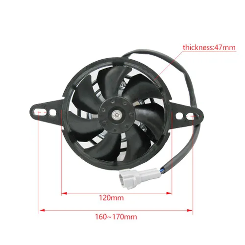 Miniatura 8 de OTOM - Ventilador de refrigeración universal para motocicleta, enfriador de aceite, enfriador de agua, ventilador eléctrico de 4 pulgadas y 5