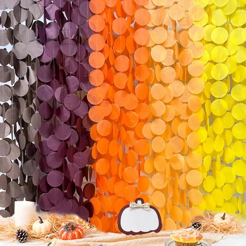 Miniatura 22 de Decoración para fiestas: telón de fondo amarillo degradado y papel de seda para cumpleaños, baby shower y más