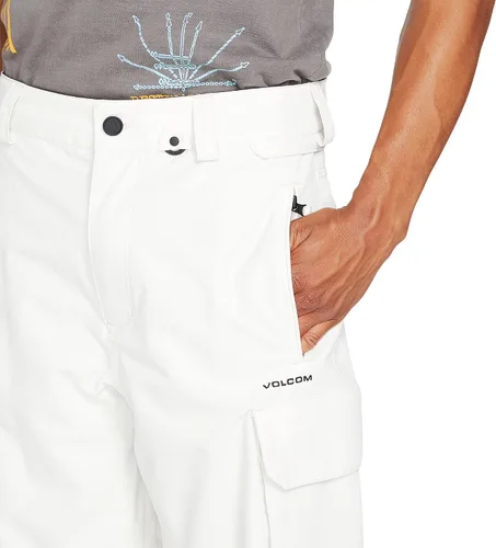 Miniatura 7 de Volcom Pantalones de snowboard V.CO Hunter Cargo para hombre, Negro, estática