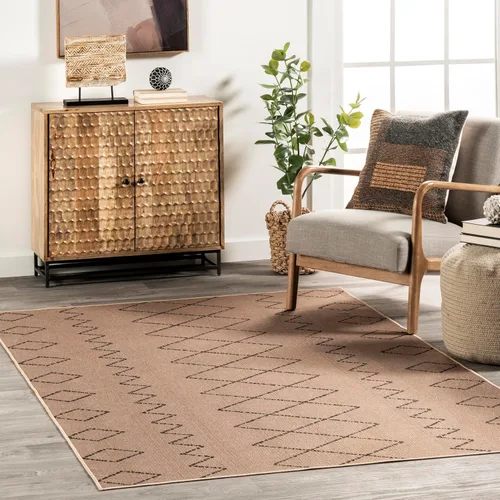 Miniatura 43 de nuLOOM Kasie Natural - Alfombra de 5 x 8 pies, lavable a máquina, antideslizante, para sala de estar, dormitorio, habitación de los niños, 2-Natural