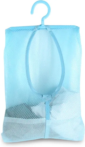 Agatige Bolsa de pinzas para ropa con colgador, multiusos, para colgar bolsas de malla, calcetines, ropa interior, almacenamiento para baño,