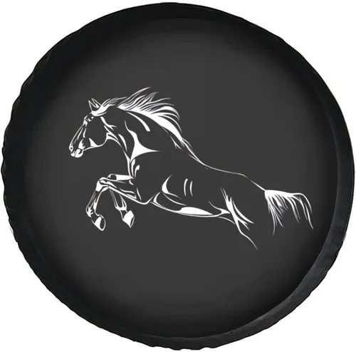 Miniatura 10 de Funny Donkey - Funda protectora de rueda de repuesto resistente a la intemperie, universal, a prueba de polvo, para remolque, RV, SUV, camión