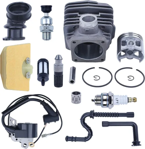 Miniatura 5 de Kit de pistón de cilindro de 1.890 in para Stihl MS360 036 034S MS360C MS360PRO 1125 020 1215, Cojinete de aguja de pistón, Bobina de encendido