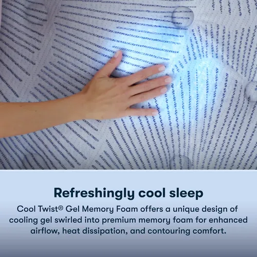 Miniatura 7 de Serta Perfect Sleeper Enhanced - Colchón Twin de 12 pulgadas - Firme, Espuma Viscoelástica de Gel Refrigerante, Resortes Interiores de Bolsillo