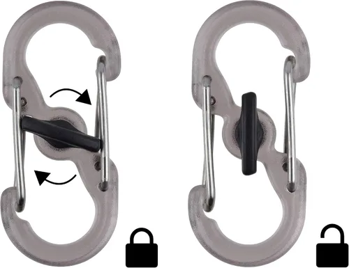 Miniatura 4 de Nite Ize KWB-03-R6 Key Band-It, pulsera elástica llavero con clip S-Biner, azul