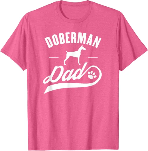 Miniatura 36 de Doberman Dad - Camiseta para amante del dueño del perro, Negro, S