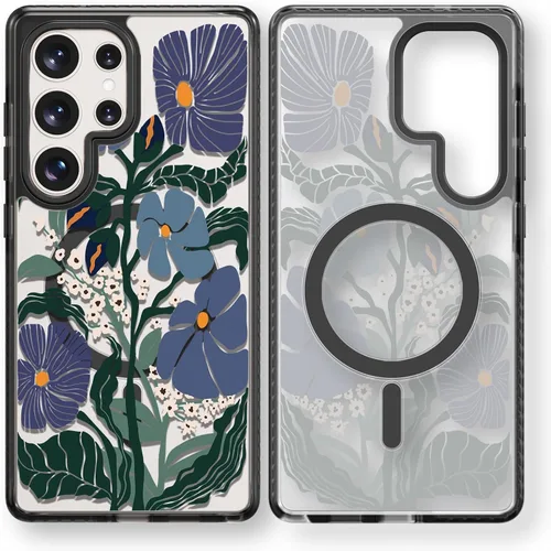 Miniatura 223 de Rosarnnah Funda compatible con Samsung Galaxy S24 Ultra, bonita estética, a la moda, divertida funda con estampado de gatito y gato, duradera a