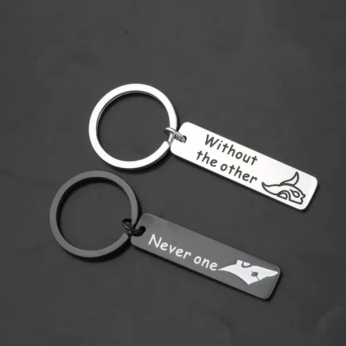 Miniatura 3 de FAADBUK Llavero inspirado en la Liga de Legen regalo de los cazadores eternos regalo para parejas nunca uno sin el otro