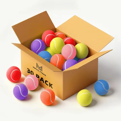 30/40 Pack Training Tennis Balls, Pet Dog Playing Balls, Practice Tennis Balls with Mesh Bag for Transport and Beginner Training