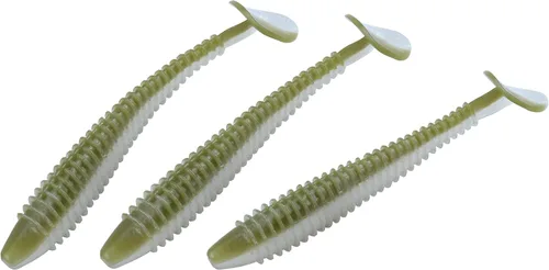 Miniatura 39 de RUNCL Swimbaits - Paleta de 10/20/30/40 unidades, cola de paleta de 5/4/3/2 pulgadas, señuelo suave para lubina de trucha, cebo de plástico duradero
