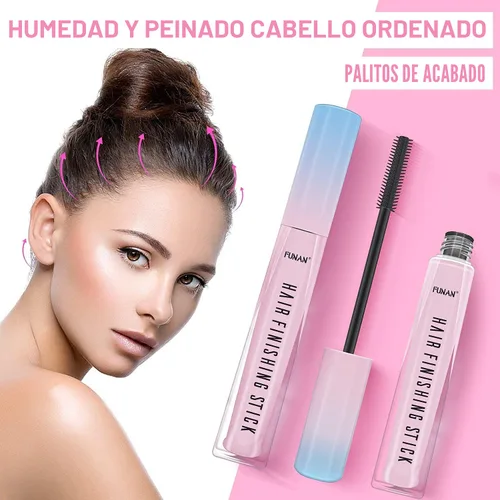 Miniatura 7 de FUNAN Juego de 9 palos de acabado de cabello con barra de acabado de cabello, barra de cera para el cabello, herramientas para la cola del cabello