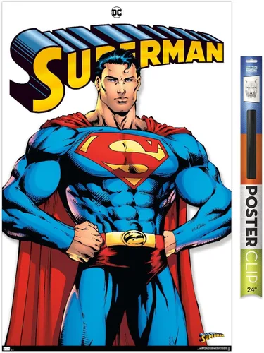 Miniatura 15 de DC Comics Superman Feature Series - Póster de pared, 34 pulgadas de largo x 22.4 pulgadas de ancho, versión premium sin marco