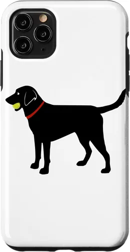 Miniatura 12 de Funda de regalo para iPhone 13 Labrador Retriever Fetch, Black Lab Play Ball Dog Lover