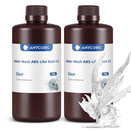 Miniatura 18 de ANYCUBIC Resina lavable con agua ABS-Like 3.0, resina para impresora 3D, alta dureza y alta precisión, fácil de procesar posteriormente, bajo olor