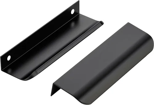 Miniatura 19 de Ravinte Hardware Paquete de 6 Manijas Doradas para Gabinete, Tiradores de Borde de Dedo de 3 Pulgadas (76mm), Centro de Orificio de 2 Pulgadas