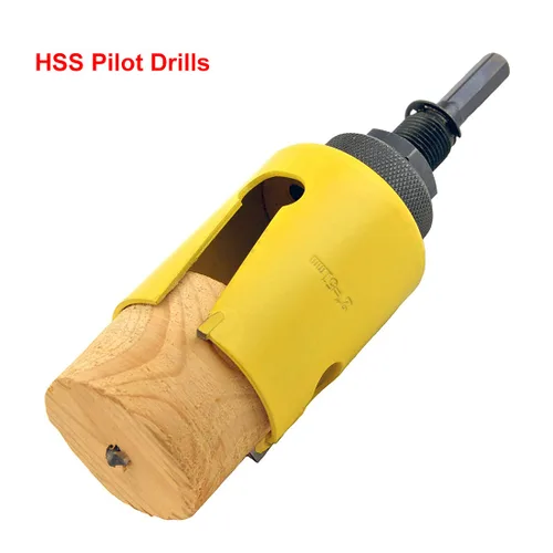 Miniatura 6 de MaxTool 8-1/16" TCT Hole Saw 8.071 in Carburo Punta Holesaw Arbored Pilot Bits Cortar ladrillo asfalto hormigón yeso piedra caliza baldosas madera