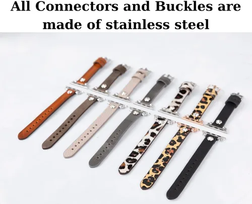 Miniatura 7 de HARDISTON Correa de Reloj Apple Watch Dama Ferro 38mm 40mm 41mm para mujeres/hombres, Hecho a Mano de Cuero Genuino, Correa de Reemplazo para iWatch